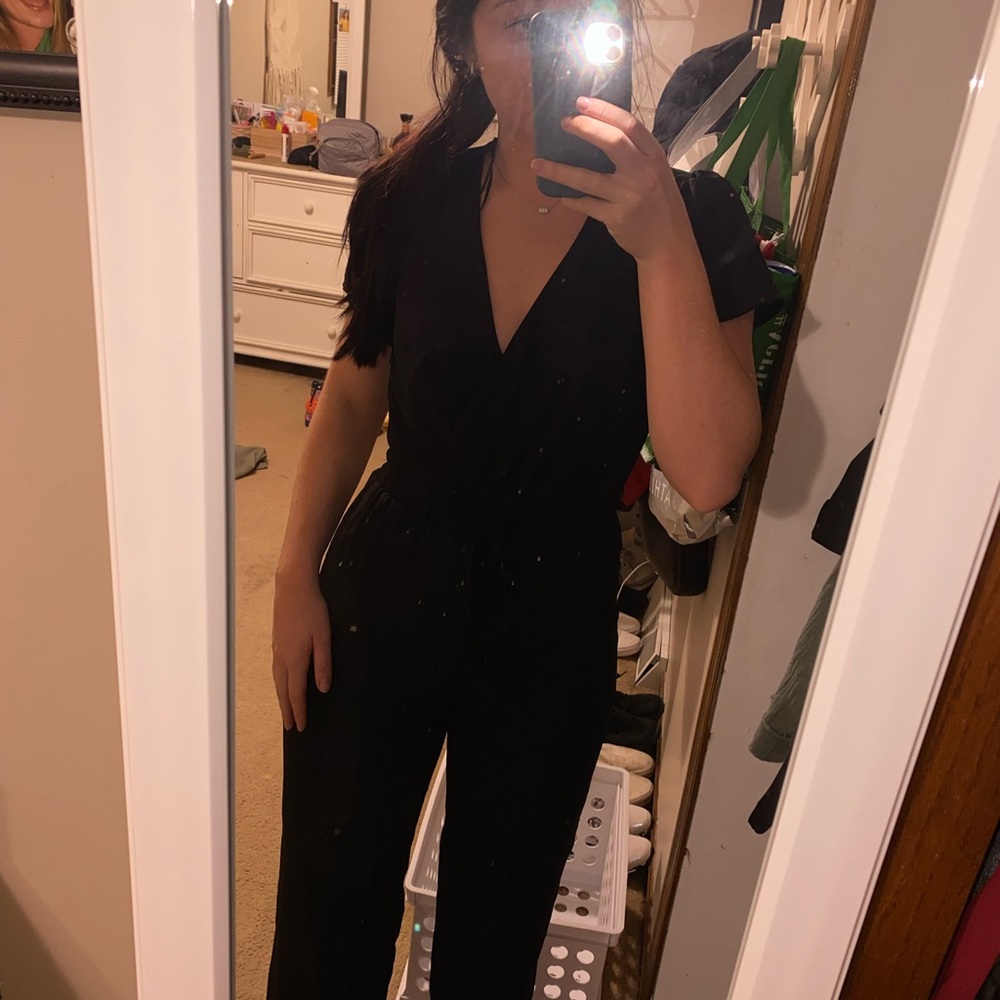 Black full-length Francesca’s romper